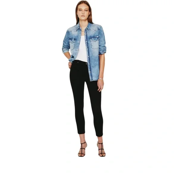 Ag Adriano Goldschmied | Jeans | Ag Adriana Goldschmied Prima Crop  Cigarette Crop Super Black Sz 24